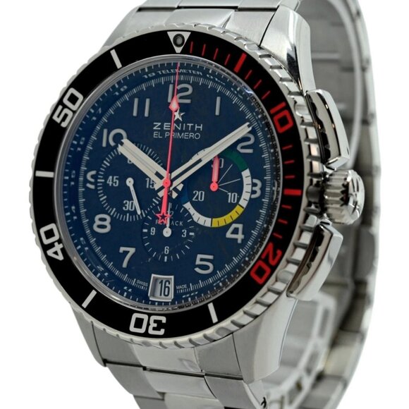 Zenith Men's 45mm El Primero Flyback Rainbow Chrono Watch - Picture 1 of 10